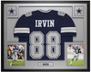 Michael Irvin Autographed & Framed Blue Dallas Jersey Auto Beckett Certified