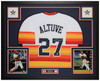 Jose Altuve Autographed & Framed Rainbow Houston Jersey Auto Beckett Certified