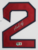 Wade Boggs Autographed & Framed White Boston Jersey Auto Beckett Certified