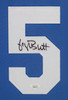 George Brett Autographed & Framed Blue Kansas City Jersey Auto JSA Certified