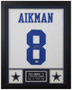 Troy Aikman Autographed & Framed White Dallas Jersey Auto Beckett Certified
