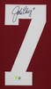 John Elway Autographed & Framed Maroon Stanford Jersey Auto Beckett Certified