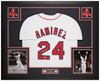 Manny Ramirez Autographed & Framed White Boston Jersey Auto Beckett Certified
