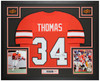 Thurman Thomas Autographed & Framed Orange Oklahoma State Jersey Auto JSA Certified