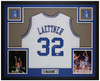 Christian Laettner Autographed & Framed White Duke Jersey Auto JSA Certified