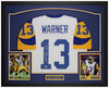 Kurt Warner Autographed & Framed White St. Louis Jersey Auto Beckett Certified