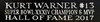 Kurt Warner Autographed & Framed White St. Louis Jersey Auto Beckett Certified