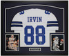 Michael Irvin Autographed & Framed White Dallas Jersey Auto Beckett Certified