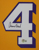 Jerry West Autographed & Framed Yellow Los Angeles Jersey Auto Beckett Certified