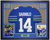 Sam Darnold Autographed & Framed Blue Seattle Jersey Auto Beckett Certified