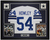 Chuck Howley Autographed & Framed White Dallas Jersey Auto JSA Certified
