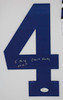 Chuck Howley Autographed & Framed White Dallas Jersey Auto JSA Certified
