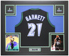 Kevin Garnett Autographed & Framed Black Minnesota Jersey Auto Beckett Certified