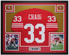 Roger Craig Autographed & Framed Red San Francisco Jersey Auto Beckett Certified