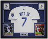Bobby Witt Jr Autographed & Framed White Kansas City Jersey Auto Beckett Certified