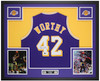 James Worthy Autographed & Framed Purple Los Angeles Jersey Auto Beckett Certified