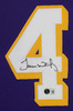 James Worthy Autographed & Framed Purple Los Angeles Jersey Auto Beckett Certified