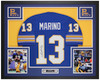 Dan Marino Autographed & Framed Blue Pittsburgh Jersey Auto JSA Certified