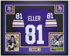 Carl Eller Autographed & Framed Purple Minnesota Jersey Auto Beckett Certified