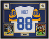 Torry Holt Autographed & Framed White St. Louis Jersey Auto Beckett Certified