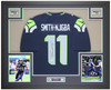 Jaxon Smith Njigba Autographed & Framed Blue Seattle Jersey Auto Fanatics Certified