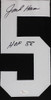Jack Ham Framed and Autographed HOF 88 Black Pittsburgh Steelers Jersey Auto JSA Certified
