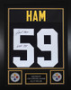 Jack Ham Autographed and Framed Pittsburgh Steelers Jersey