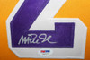 Magic Johnson Autographed and Framed Yellow Lakers Jersey Auto PSA Certified