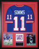 Phil Simms Autographed and Framed New York Giants Jersey