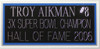 Troy Aikman Autographed and Framed White Cowboys Jersey Auto PSA Certified (Vert)