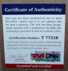 Dennis Rodman Autographed and Framed Black Bulls Jersey Auto PSA Certified