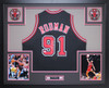 Dennis Rodman Autographed and Framed Chicago Bulls Jersey