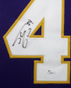Shaquille O'Neal Autographed & Framed Purple Lakers Jersey Auto JSA Certified