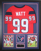 JJ Watt Autographed and Framed Houston Texans Jersey