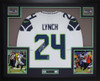 Marshawn Lynch Autographed and Framed Seattle Seahawks Jersey