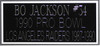 Bo Jackson Autographed and Framed White Raiders Jersey Auto JSA COA