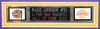 Magic Johnson Autographed "HOF '02" and Framed Gold Lakers Jersey PSA certified