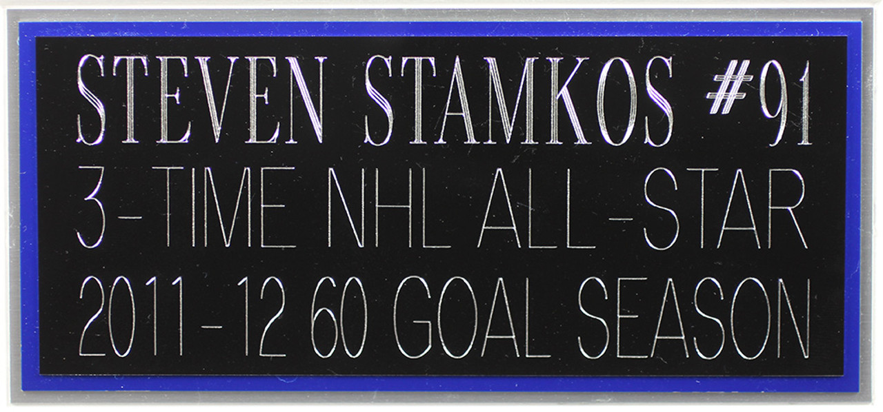 Framed Steven Stamkos Autographed Tampa Bay Lightning Jersey Upper Deck Coa