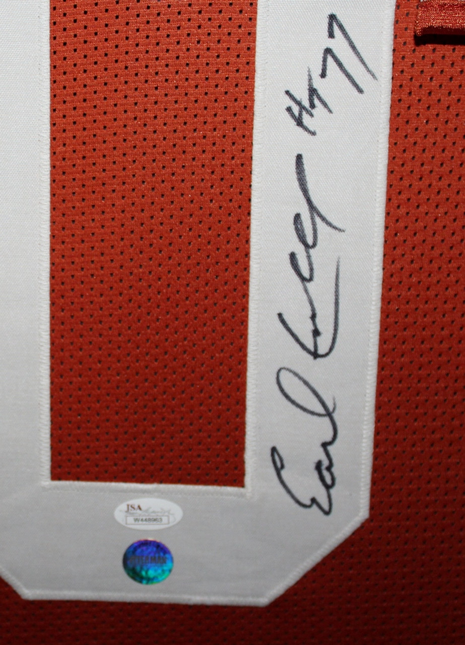 Earl Thomas Autographed Texas Longhorns Custom Orange Jersey MCS Holo