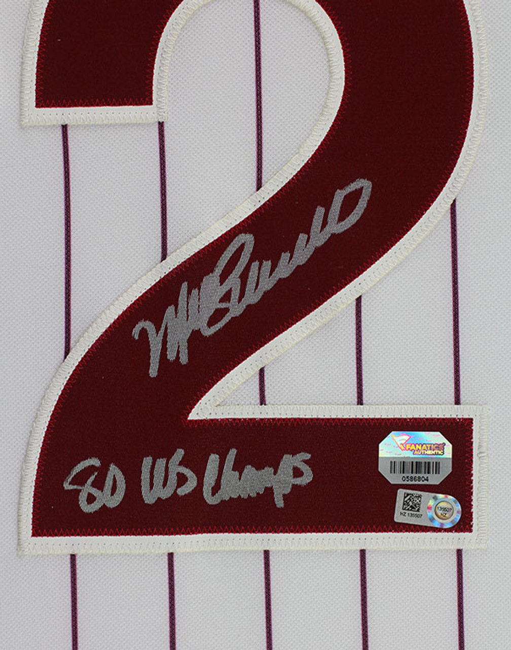 Mike Schmidt Autographed and Framed White Pinstriped Phillies Jersey