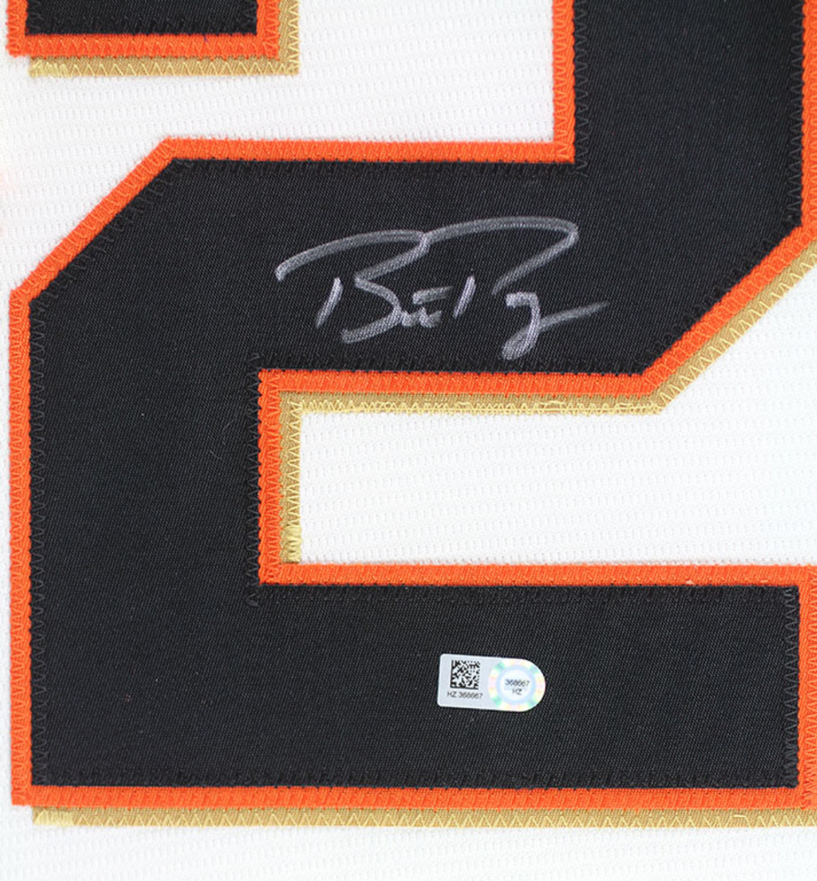 Buster Posey Autographed San Francisco Signed Cream Jersey 3 x