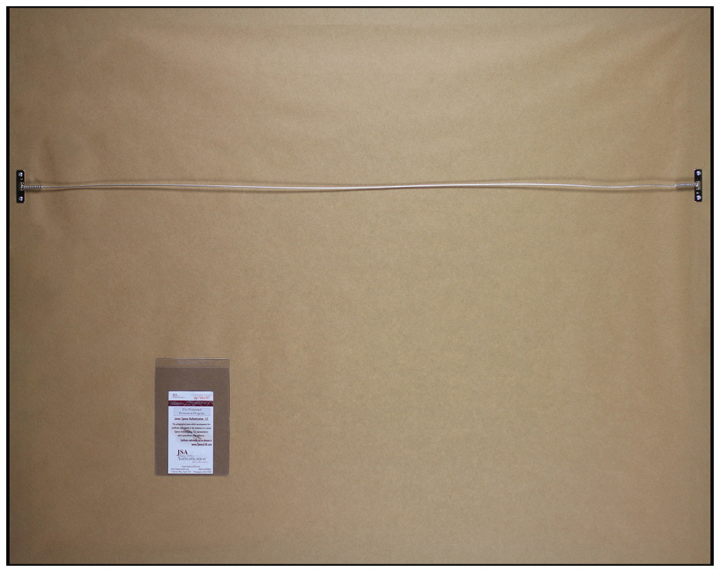 Fran Tarkenton Autographed HOF 86 and Framed Purple Vikings Jersey