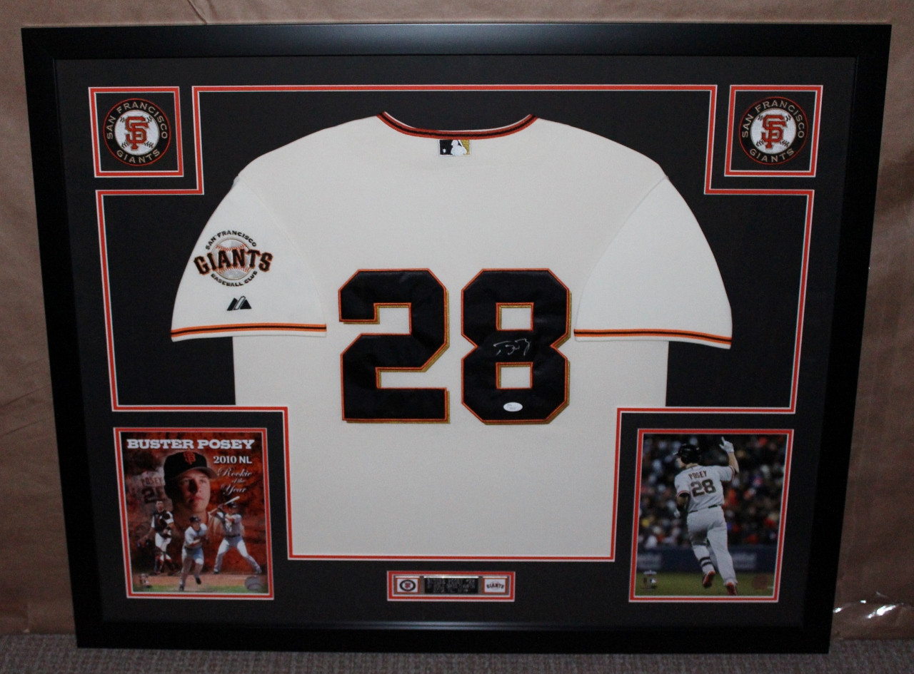 Buster Posey Autographed Replica Giants Cream Jersey