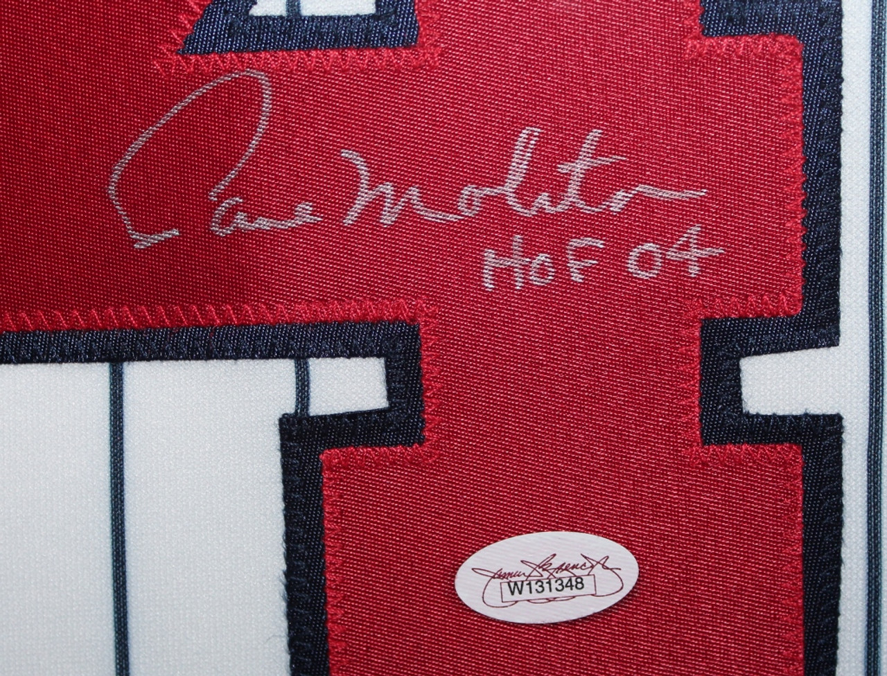 PAUL MOLITOR AUTOGRAPHED MINNESOTA TWINS JERSEY JSA