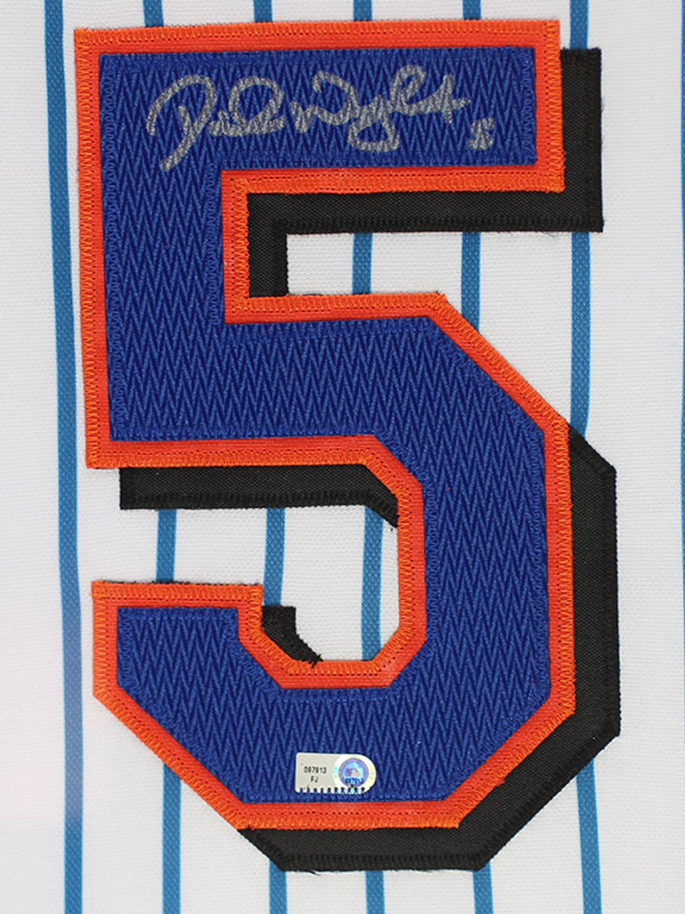 David Wright Autographed and Framed Pinstriped Mets Jersey Auto MLB COA D1-L