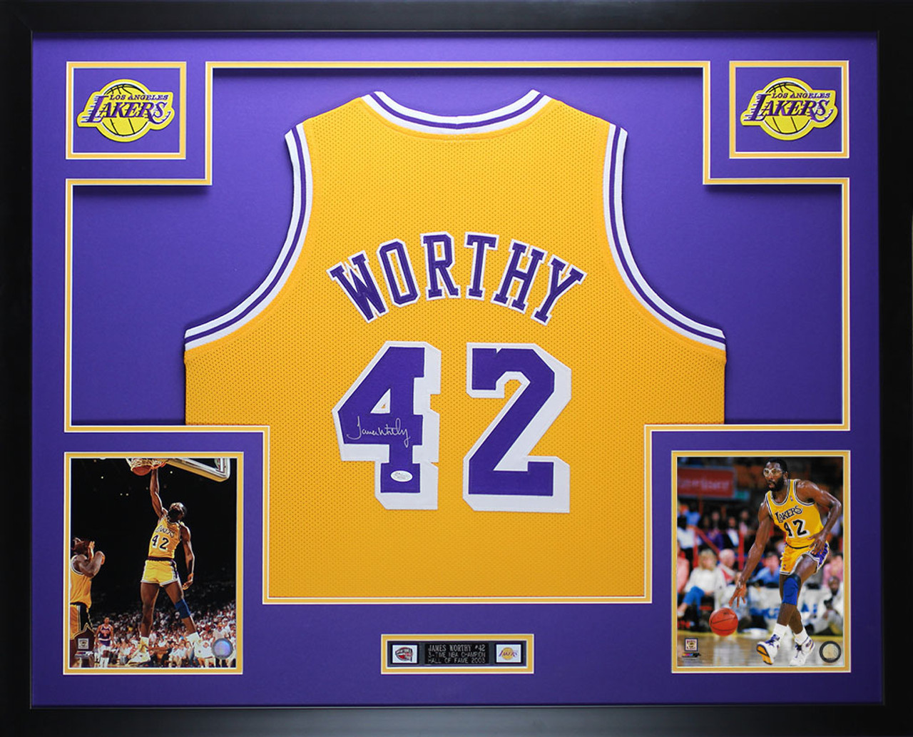 LeBron James Lakers Custom Framed Jersey Number Display