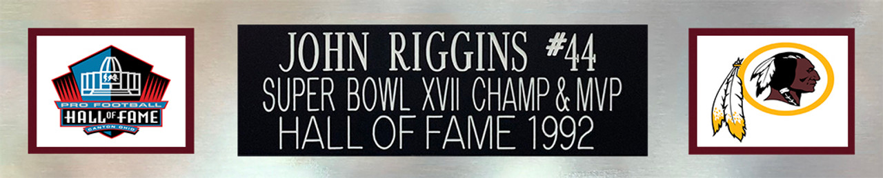 John Riggins Autographed Maroon Pro Style Jersey w/ HOF- Beckett W