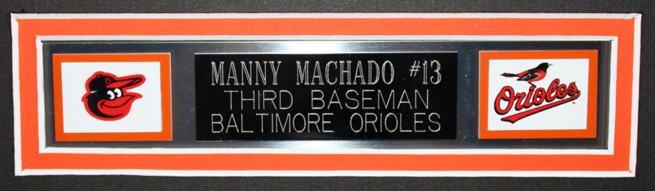 Manny Machado Autographed and Framed White Orioles Jersey