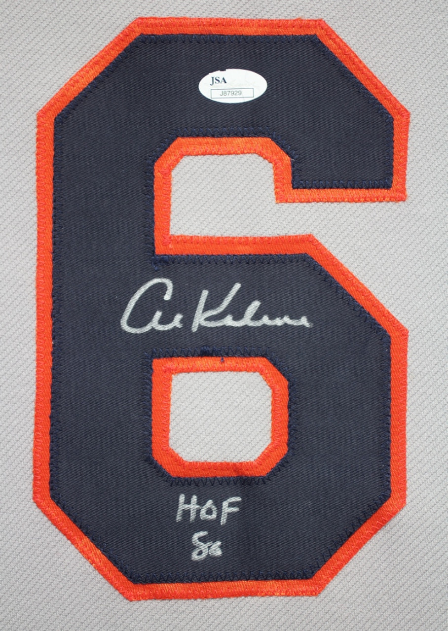 Al Kaline Autographed & Framed White Tigers Jersey