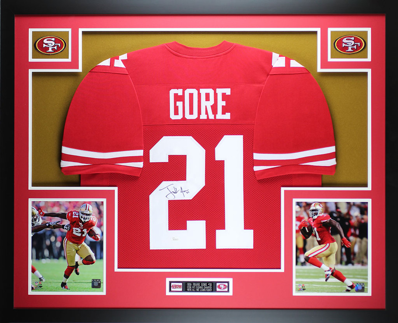 FRANK GORE AUTOGRAPHED SAN FRANCISCO 49ERS JERSEY JSA